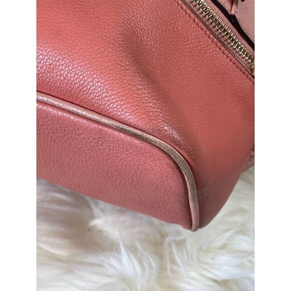 Michael Kors Peach and Coral Color leather Back Pack / Shoulder Bag / Purse - Picture 5 of 8
